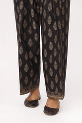 1 Piece Shalwar in Black Cambric (CZ3168)